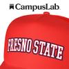 Campus Lab Official Fresno State University Distressed School Name Foam Snapback Trucker Hat - Unisex for Men and Women view 4