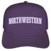 Campus Lab Official Northwestern University Distressed School Name Foam Snapback Trucker Hat - Unisex for Men and Women view 2