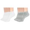 DIBAOLONG Womens & Mens Low Cut Socks, 6-Pairs Non Slip Yoga Sock Ankle Athletic Short Cotton Socks with Grips view 1