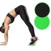 2 Pieces Fast Speed Gliding Discs, Full Body Coordination Balancing Pad for Effective Fitness Training, Green Round Sliding Plates view 3
