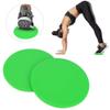 2 Pieces Fast Speed Gliding Discs, Full Body Coordination Balancing Pad for Effective Fitness Training, Green Round Sliding Plates view 4