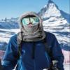 Gisdanchz Ski Mask for Women, Fleece Balaclava Face Mask Helmet Cover for Women Men, Neck Warmer Gaiters Face Cover for Winter Men Ski Hood Winter Shield for Cold Weather, Light Gray view 4