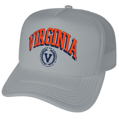 Campus Lab Official University of Virginia Classic Seal Foam Snapback Trucker Hat - Unisex for Men and Women