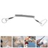 Sosoport 4pcs Elastic Lost Rope Wire Tool Lanyards Hand Heavy Duty Coiled Safety Rope view 3