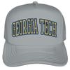 Campus Lab Official Georgia Tech Distressed School Name Foam Snapback Trucker Hat - Unisex for Men and Women view 2