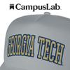 Campus Lab Official Georgia Tech Distressed School Name Foam Snapback Trucker Hat - Unisex for Men and Women view 4
