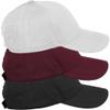 Daxton Air Cool Tech Hat Ventilated Micro Holes Structured High Profile Baseball Cap 3 Pack - Black,Burgundy,White view 1