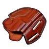 Sporty Leather Belt Holster Fits Ruger SP101 GP100, Premium Leather, Fast Draw, Handmade, 3 Slot Style, Right of Left Handed - ShnLeather (4" Barrel, Right) view 2