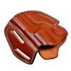 Sporty Leather Belt Holster Fits Ruger SP101 GP100, Premium Leather, Fast Draw, Handmade, 3 Slot Style, Right of Left Handed - ShnLeather (4" Barrel, Right) view 4