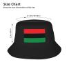 ADTEMP Pan-African Flag Hat Outdoor Adult Bucket Cap Fishing Cap Baseball Cap Folding Cap Black view 4