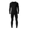 ZYXTIM Mens Base Layer Set - Top & Bottom - Compression Shirts for Men, Compression Pants Men, Rash Guard for Men, Leggings Black view 2
