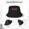 Fuck Your Mask Mandate Hat Outdoor Adult Bucket Cap Fishing Cap Baseball Cap Folding Cap Black view 3