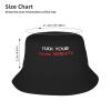 Fuck Your Mask Mandate Hat Outdoor Adult Bucket Cap Fishing Cap Baseball Cap Folding Cap Black view 4