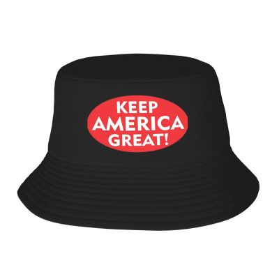ADTEMP Keep America Great Hat Outdoor Adult Bucket Cap Fishing Cap Baseball Cap Folding Cap Black
