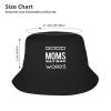 ADTEMP Good Moms Say Bad Words Hat Outdoor Adult Bucket Cap Fishing Cap Baseball Cap Folding Cap Black view 4