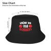 ADTEMP Show Me Your Bobbers Hat Outdoor Adult Bucket Cap Fishing Cap Baseball Cap Folding Cap Black view 4