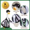 Gaggleville Referee Goose Outfit  3-Piece Costume with Striped Shirt, Plush Hat & Whistle  Fits 23" Porch Goose Statue  Fun Indoor/Outdoor Dcor for Sports Season Celebrations by Fox Valley Traders view 4