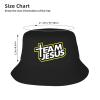 ADTEMP Team Jesus Hat Outdoor Adult Bucket Cap Fishing Cap Baseball Cap Folding Cap Black view 4