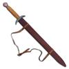 38-Inch Viking Sword with Scabbard  Handmade Damascus Steel Blade  Full Tang Norse Style  Uhtred-Inspired Medieval Sword Replica view 4