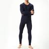 Mens Base Layer Set - Top & Bottom - Compression Shirts for Men, Compression Pants Men, Rash Guard for Men, Leggings Dark Blue view 4
