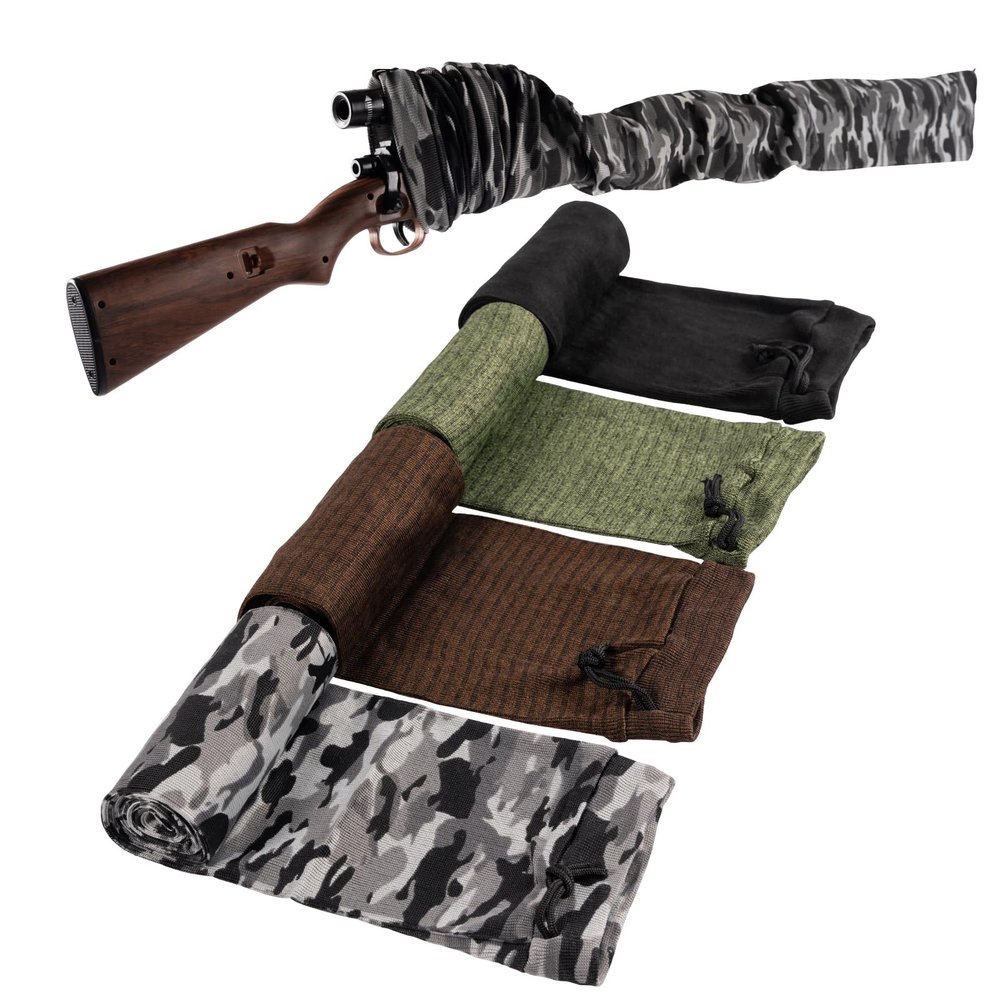 Rcrirth 4pcs Gun Socks For Rifles And Shotguns, Knit Gun Sock