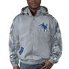 Starter Men's Gray Indianapolis Colts Thursday Night Gridiron Throwback Full-Zip Jacket view 1