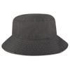 Ashen Fane Garment Washed Combed Cotton Twill Packable Lightweight Unisex Bucket Hat, Charcoal, Medium view 2