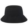 Ashen Fane Garment Washed Combed Cotton Twill Packable Lightweight Unisex Bucket Hat, Black, Medium view 1