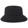 Ashen Fane Garment Washed Combed Cotton Twill Packable Lightweight Unisex Bucket Hat, Black, Medium view 2