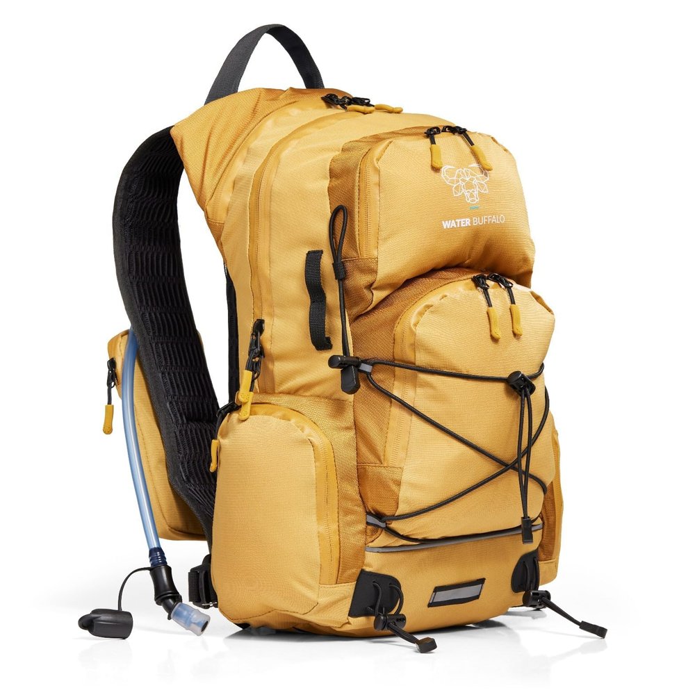 Sherpa Hiking Hydration Backpack 22L Hiking Backpack with Water Bladder, Phone Compartment, Waterproof Zippers & Trekking Pole Holders
