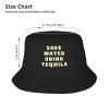 ADTEMP Save Water Drink Tequila Hat Outdoor Adult Bucket Cap Fishing Cap Baseball Cap Folding Cap Black view 4