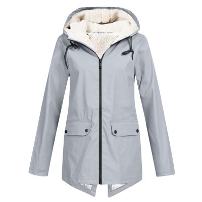 ERTUPE Womens Winter Coats Waterproof Raincoats Fleece Lined Jackets Hooded Thicken Winter Warm Snow Windproof Outwear