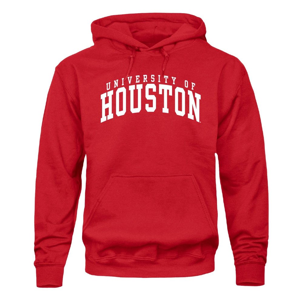 Barnesmith University of Houston, UH Cougars, Adult Unisex Hooded Sweatshirt, Classic, Red, XX-Large