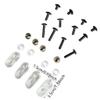 Hockey Helmet Visor Screws Washers Nuts Kit 24-Piece Backup Hardware Set with 12 Screws (Short/Medium/Long), 4 Nuts, 8 Washers Safety Accessories for Ice Hockey Helmet Visor Replacement view 2