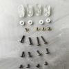 Hockey Helmet Visor Screws Washers Nuts Kit 24-Piece Backup Hardware Set with 12 Screws (Short/Medium/Long), 4 Nuts, 8 Washers Safety Accessories for Ice Hockey Helmet Visor Replacement view 3