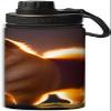 Yioniii Sunset Large Dog Standing On Grass pattern Water Bottles Insulated 18 oz,Insulated Double Walled Leak Proof Sports Water BottleThermo Mug Keep Cold and Hot,Yellow view 1