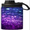 Yioniii Blue And Purple Glitter Print pattern Water Bottles Insulated 18 oz,Insulated Double Walled Leak Proof Sports Water BottleThermo Mug Keep Cold and Hot,Blue And Purple view 1