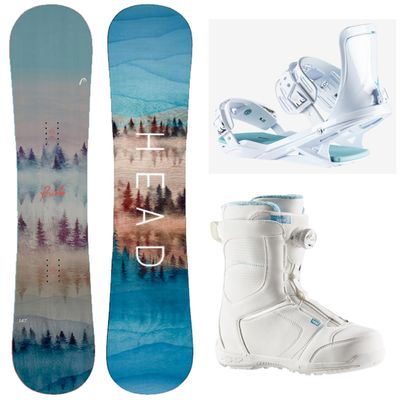 HEAD Pride 2.0 Women's Snowboard Package Bindings BOA Boots - Board Size 142 cm (Boot Size 9)