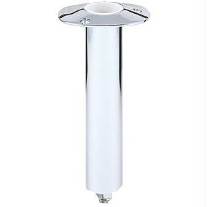 Lee s 0 Degree Stainless Steel Swivel Base Flush Mount Rod Holder - Medium Length