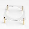 Acrylic Seder Plate Stand Gold Standoffs - 16 x 16 x 3 in. view 1