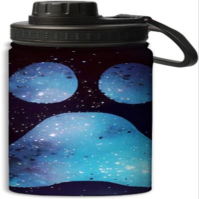 Yioniii Paw Pattern pattern Sports Leak Proof Water Bottle 18 oz, Insulated Water Bottles for Bicycles,Fitness,Yoga,Hiking etc.Blue