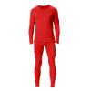 Mens Base Layer 2 Piece Performance Cold Weather Long Johns Underwear Set for Men Red view 2