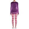 Cuddl Duds ClimateRight Women's Velour Base Layer Top and Leggings Thermal Set, 2-Piece (2XL (XXL), Wineberry Fairisle) view 2
