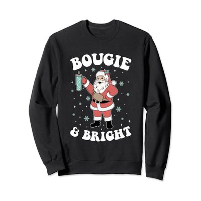 Bougie & Bright Funny Christmas Santa Claus Sweatshirt