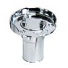 3.125 in. S-7021P Chrome Plated Zamac Gas Hose Deck Fill with Splash Guard & Hose view 1