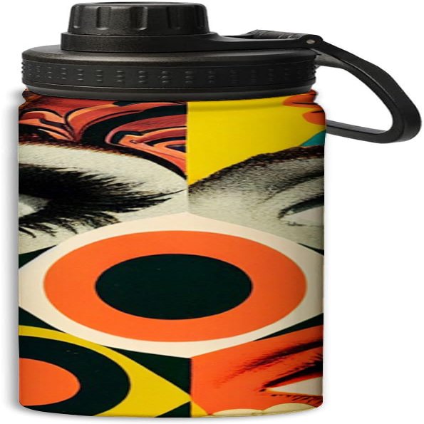 Yioniii Many Different Evil Eyes Collage Prints pattern Sports Leak Proof Water Bottle 18 oz,Durable Double Walled Stainless Steel - Gym Bottles,Insulated Reusable Water Bottle,Hot Cold,Multicolour