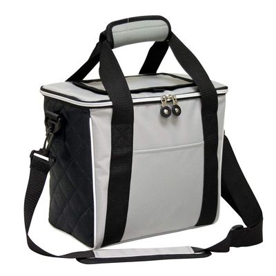 P7219.Silver-Black Refresher Cooler Bag Silver & Black