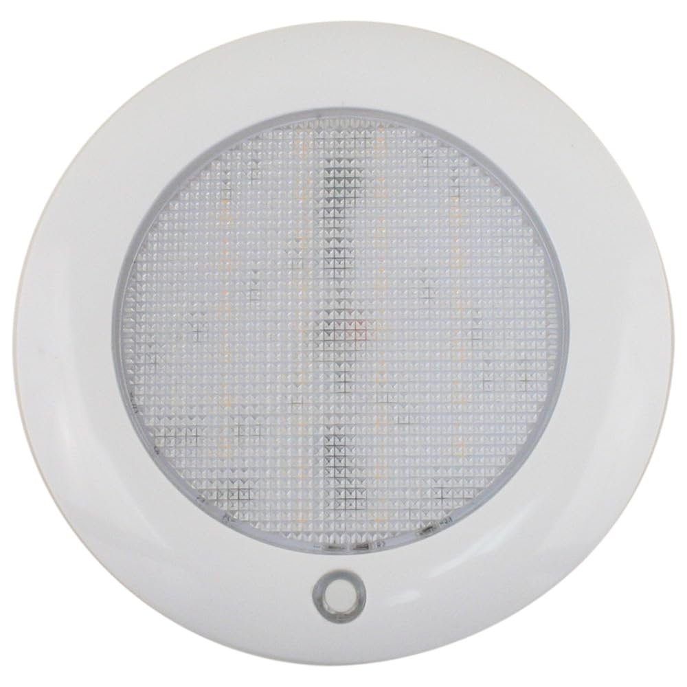 5 in. 10-30V Slim Dome Light for Boat Outfitting Warm White & Blue