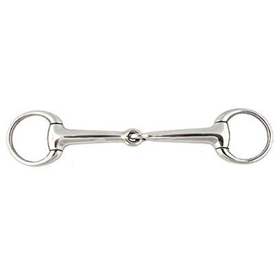20130-5-3-4 Stainless Steel Hollow Eggbutt Bradoon Bit - 5.75 in.