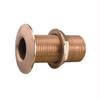 1-1/4 Inch Thru-Hull Fitting with Pipe Thread Bronze view 1